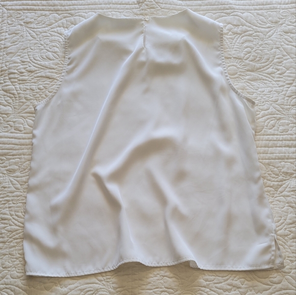 vintage notations white tank 90s y2k M - Picture 6 of 6